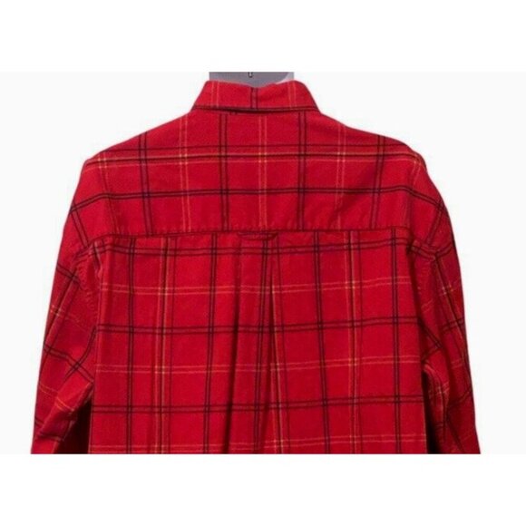 Ivy Crew Classics Men Button Down Shirt Size XL Red Plaid Long Sleeve Red - Picture 8 of 12
